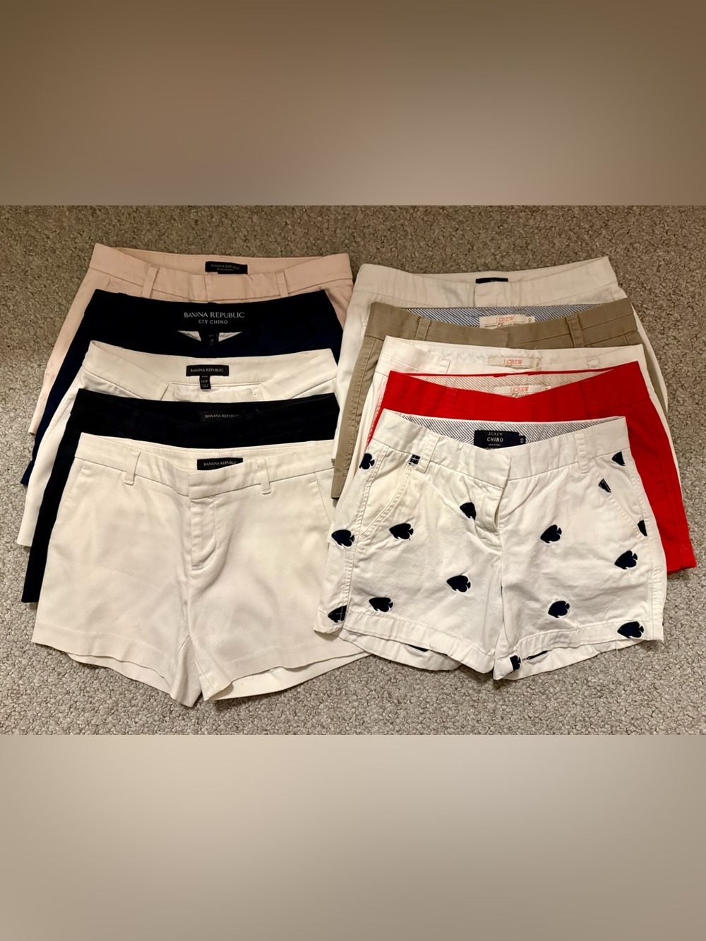 Banana Republic, J.Crew & Gap shorts bundle | 12 pairs | sizes 00, 00P, 0P, 0 |